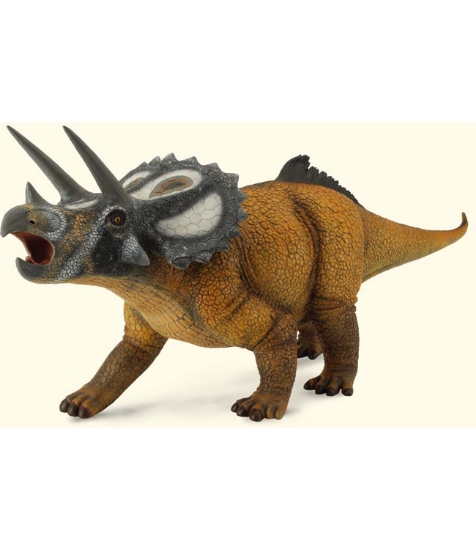 Imagine Figurina dinozaur Triceratops pictata manual scara 1:15