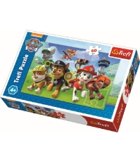 Imagine Puzzle Trefl 60 Patrula Catelusilor Gata de Actiune