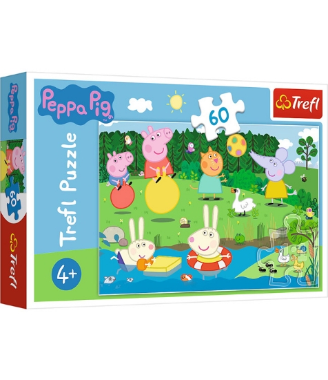 Imagine Puzzle Trefl 60 Peppa Pig Distractie in Vacanta