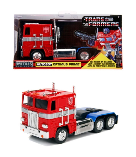 Imagine Masinuta metalica Transformers  G1 Optimus Prime scara 1 la 32