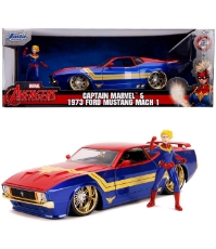 Imagine Masinuta metalica Captain Marvel 1973 Ford Mustang Mach 1 scara 1 la 24