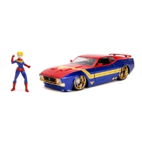 Imagine Masinuta metalica Captain Marvel 1973 Ford Mustang Mach 1 scara 1 la 24