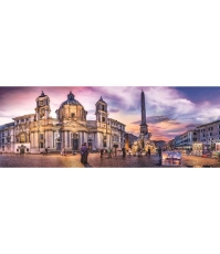 Imagine Puzzle Trefl 500 Panorama Piata Navona din Roma