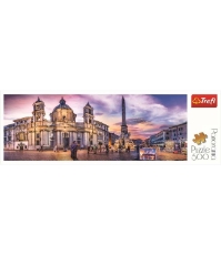 Imagine Puzzle Trefl 500 Panorama Piata Navona din Roma