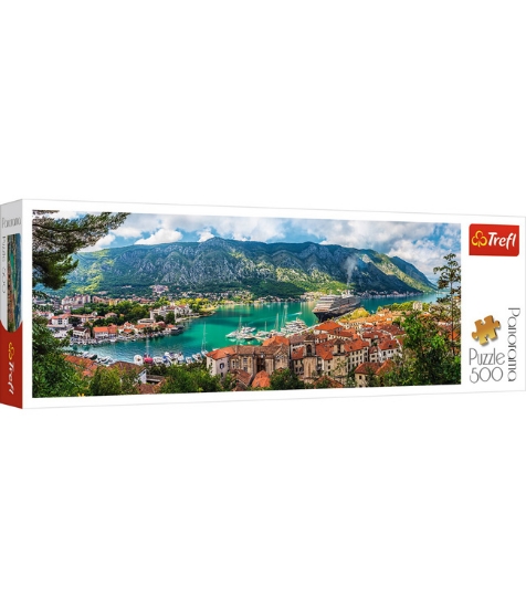 Imagine Puzzle Trefl 500 Panorama Orasul Kotor Muntenegru