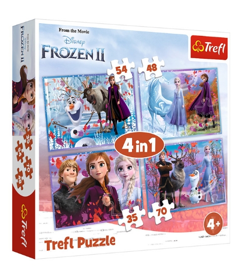 Imagine Puzzle Trefl 4In1 Frozen2 Calatorie Catre Necunoscut