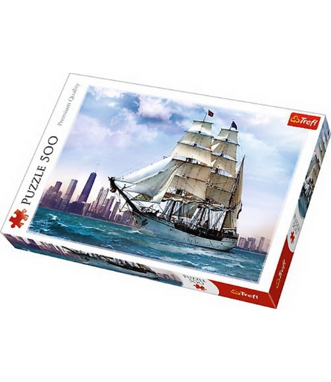 Imagine Puzzle Trefl 500 Navigand Spre Chicago