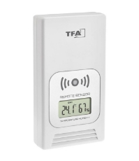 Imagine Statie meteo wireless LIFE TFA 35.1153.01, cu transmitator wireless extern inclus, neagra