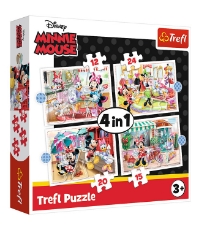 Imagine Puzzle Trefl 4In1 Minnie Mouse si Prietenii Ei