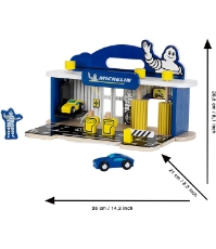 Imagine Statie reparatii masini cu spalatorie din lemn Michelin