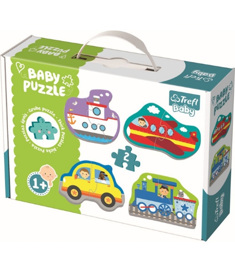 Imagine Puzzle Trefl Baby Clasic vehicule pentru Transport