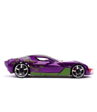 Imagine Masinute metalica Chevy Corvette Stingray 2009 si figurina Joker scara 1:24