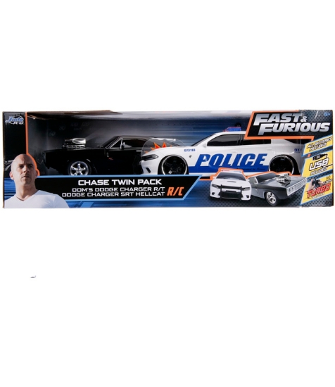 Imagine Set masinute Fast and Furious RC Toyota Supra&Dodge Charger SRT scara 1:16