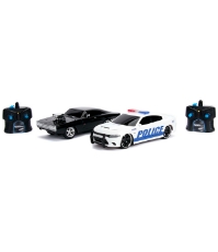 Imagine Set masinute Fast and Furious RC Toyota Supra&Dodge Charger SRT scara 1:16