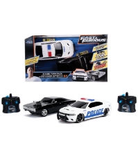 Imagine Set masinute Fast and Furious RC Toyota Supra&Dodge Charger SRT scara 1:16