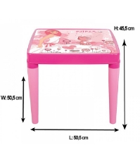 Imagine Set Masuta cu 2 scaune pentru copii Hobby Study Table pink