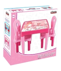 Imagine Set Masuta cu 2 scaune pentru copii Hobby Study Table pink