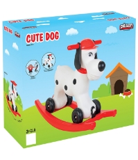 Imagine Balansoar pentru copii Cute Dog white