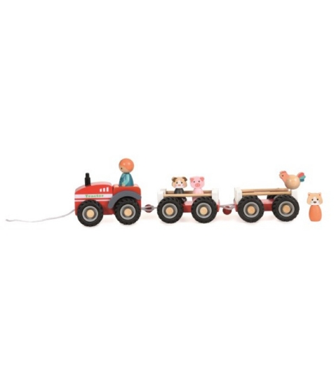 Imagine Tractor cu remorca si figurine, toys