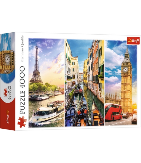 Imagine Puzzle Trefl 4000 Calatorie in Europa