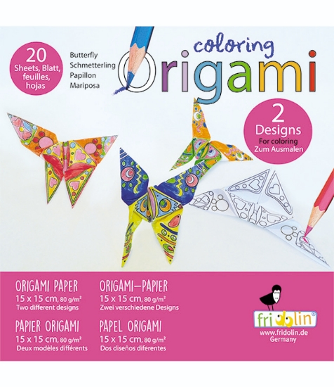 Imagine Origami, fluturasi de colorat