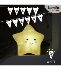 Imagine Lampa de veghe cu LED, cu oprire cronometrata, forma stea, galbena, Lumilu Sweet Dreams Star, 52265