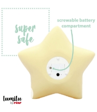 Imagine Lampa de veghe cu LED, cu oprire cronometrata, forma stea, galbena, Lumilu Sweet Dreams Star, 52265