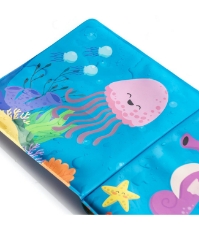 Imagine Carticica de baie plutitoare, 8 pagini colorate care isi schimba culoarea in contact cu apa, MyHappyBath Book, 76012