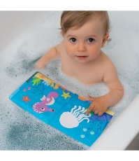 Imagine Carticica de baie plutitoare, 8 pagini colorate care isi schimba culoarea in contact cu apa, MyHappyBath Book, 76012