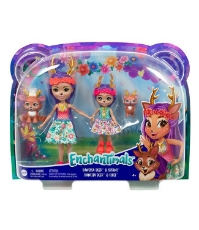 Imagine Enchantimals set papusi Danessa Deer & Sprint si Danetta Deer & Fleet