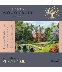 Imagine Puzzle Trefl din lemn 1000 piese Casa Victoriana