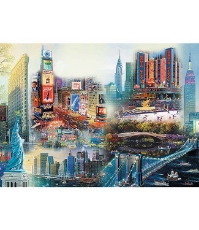 Imagine Puzzle Trefl din lemn 1000 piese New York