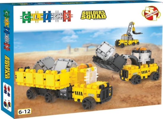 Imagine Set de construit Vehicule de constructie, Clicformers