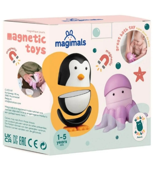 Imagine Joc cu magneti Magimals Pinguin si caracatita