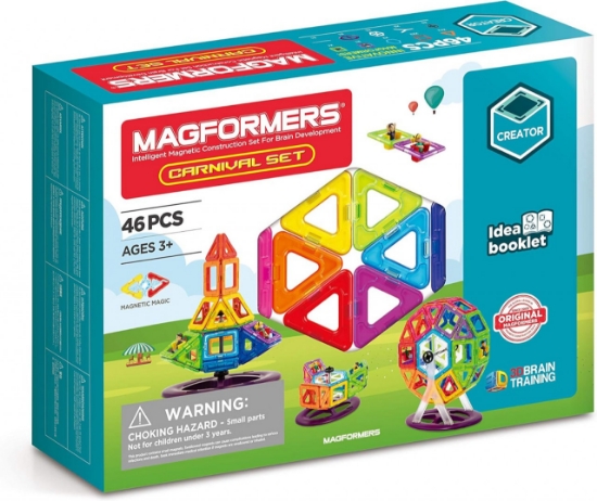 Imagine Set magnetic de construit Magformers Carnival Plus set 48 piese