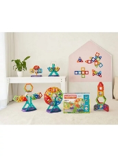 Imagine Set magnetic de construit Magformers Carnival Plus set 48 piese