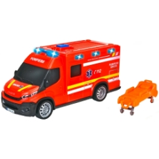 Imagine Masina ambulanta Iveco Daily Ambulance 1:32 18 cm rosu