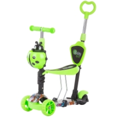 Imagine Trotineta Kiddy Evo 3 in 1 cu maner green graffiti