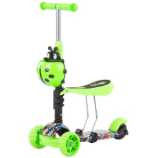 Imagine Trotineta Kiddy Evo 3 in 1 cu maner green graffiti