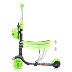 Imagine Trotineta Kiddy Evo 3 in 1 cu maner green graffiti