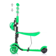 Imagine Trotineta Kiddy Evo 3 in 1 cu maner lime