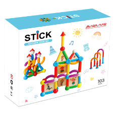 Imagine Set de constructie magnetic - STICK (103 piese)