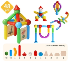 Imagine Set de constructie magnetic - STICK (48 piese)