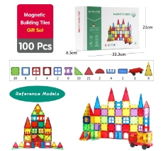 Imagine Set de constructie magnetic 3D - 100 piese