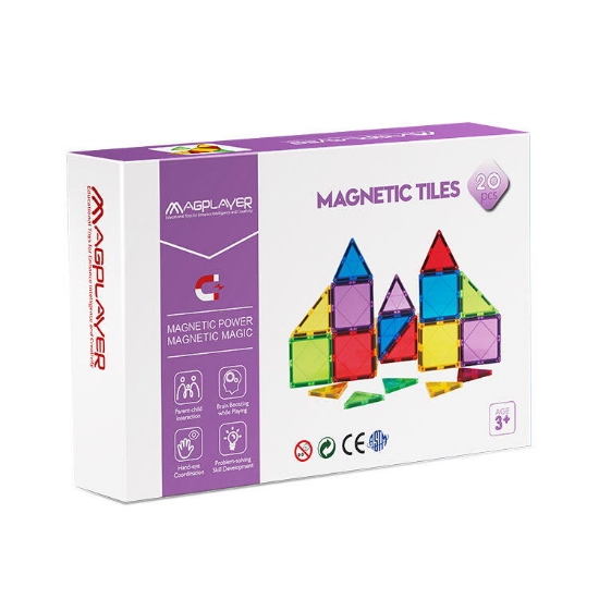 Imagine Set de constructie magnetic 3D - 20 piese