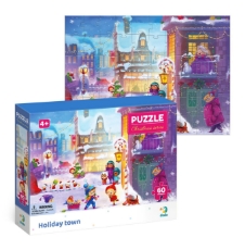 Imagine Puzzle - Orasul pregatit de Craciun (60 piese)