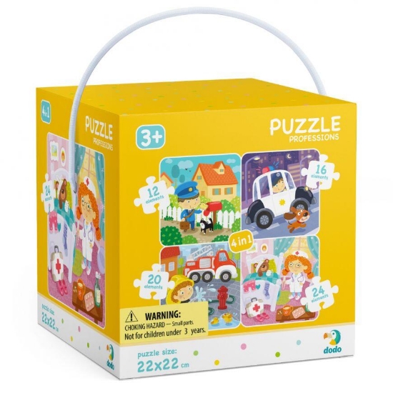 Imagine Puzzle 4 in 1 - Meserii (12, 16, 20, 24 piese)