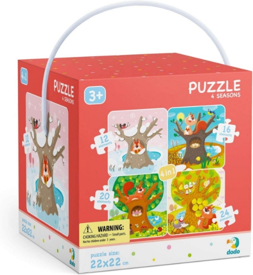 Imagine Puzzle 4 in 1 - Anotimpurile (12, 16, 20, 24 piese)